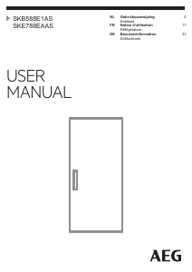 Bedienungsanleitung AEG SKB588E1AS Kühlschrank