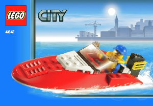 Bruksanvisning Lego set 4641 City Racerbåt