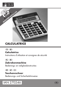 Mode d’emploi United Office IAN 270246 Calculatrice