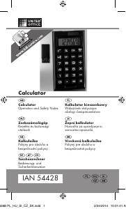 Manual United Office IAN 54428 Calculator