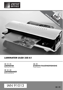 Manual United Office IAN 91013 Laminator
