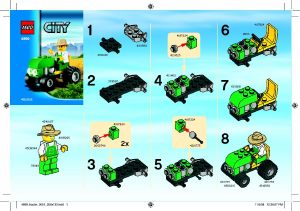 Manual de uso Lego set 4899 City Granjero con tractor