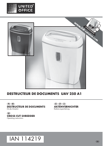 Manual United Office IAN 114219 Paper Shredder