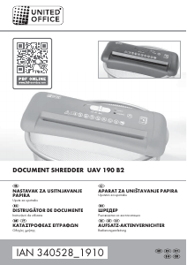 Manual United Office IAN 340528 Distrugator documente
