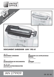 Manual United Office IAN 279909 Distrugator documente