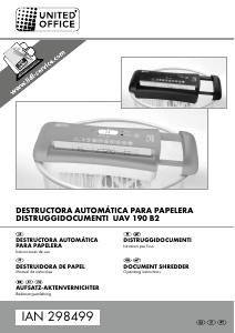 Manual de uso United Office UAV 190 B2 Destructora