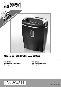 Manual United Office IAN 304611 Paper Shredder