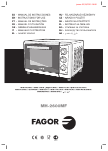 Návod Fagor MH-2600MF Rúra