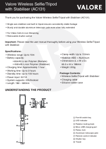 Handleiding Valore AC131 Selfiestick