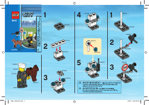 Handleiding Lego set 5612 City Politieagent