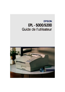 Manual Epson EPL-5000 Printer