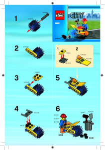 detekterbare Delvis blok Brugsanvisning Lego set 5620 City Gadefejer