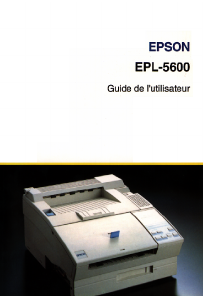 Mode d’emploi Epson EPL-5600 Imprimante