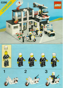 Brugsanvisning Lego set 6386 City Politistation