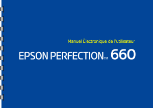 Mode d’emploi Epson Perfection 660 Scanner