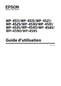 Mode d’emploi Epson WP-4590 WorkForce Pro Imprimante multifonction