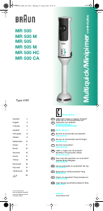 Manuale Braun MR 500 M Frullatore a mano