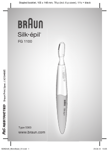 Manual Braun FG 1100 Silk-epil Bikini trimmer