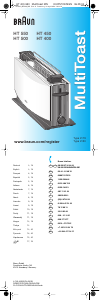 Manual de uso Braun HT 500 MultiToast Tostador