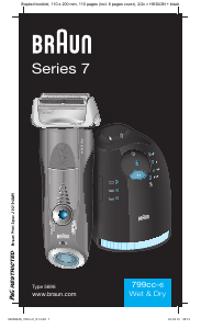 Εγχειρίδιο Braun 799cc-6 Series 7 Ξυριστική μηχανή