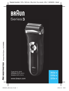 Manual de uso Braun 360s-4 Series 3 Afeitadora