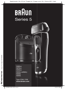 Kullanım kılavuzu Braun 5020s Series 5 Tıraş makinesi