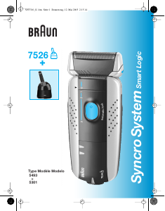 Manual de uso Braun 7526 Syncro Afeitadora