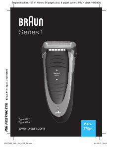 Посібник Braun 190s-1 Series 1 Бритва