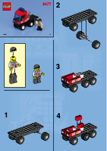 Handleiding Lego set 6477 City Brandweer kraanwagen