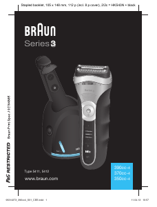 Mode d’emploi Braun 390cc-4 Series 3 Rasoir électrique