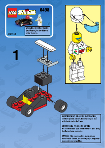 Manual Lego set 6498 City Go-kart