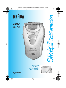 Hướng dẫn sử dụng Braun 3390 Silk-epil SoftPerfection Máy cạo lông