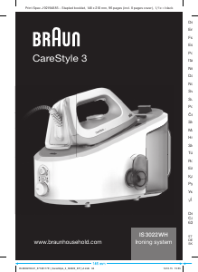 Mode d’emploi Braun IS 3022WH CareStyle 3 Fer à repasser