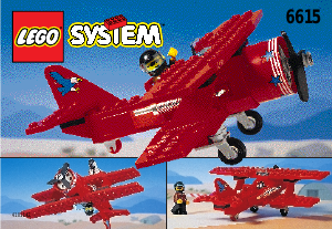 Hướng dẫn sử dụng Lego set 6615 City Biplane