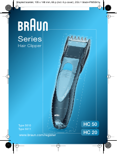 Bruksanvisning Braun HC 50 Hårklippare