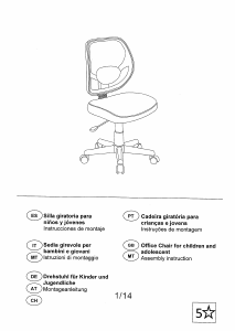 Kullanım kılavuzu United Office IAN 63626 Ofis sandalyesi