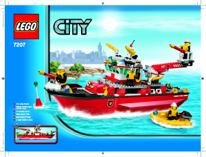 Manual de uso Lego set 7207 City Barco de bomberos