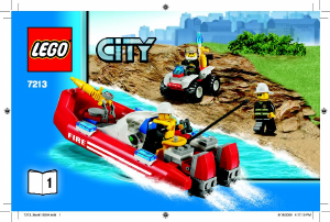 Brugsanvisning Lego set 7213 City Terrængående brandbil og sprøjtebåd