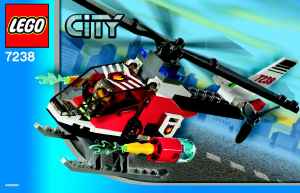 Handleiding Lego set 7238 City Brandweerhelikopter