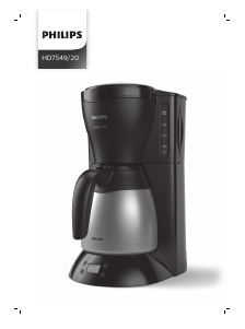 Kasutusjuhend Philips HD7549 Café Gaia Kohvimasin