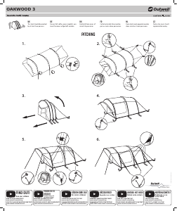 Manual Outwell Oakwood 3 Tent