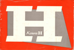 Manual Kowa H Camera