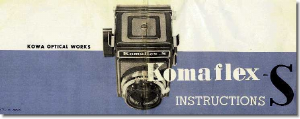Handleiding Kowa Komaflex S Camera