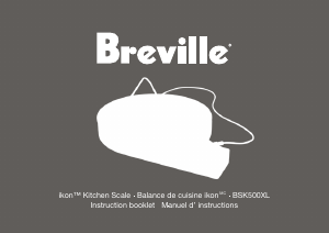 Manual Breville BSK500XL Kitchen Scale