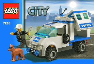 Handleiding Lego set 7285 City Politiehondpatrouille
