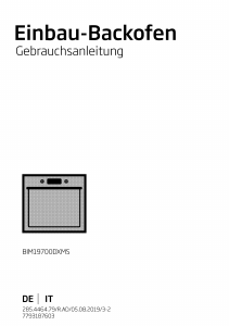 Bedienungsanleitung BEKO BIM19700DXMS Backofen