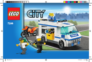 Brugsanvisning Lego set 7286 City Fangetransport