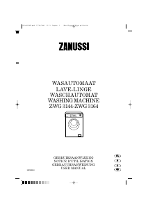 Bedienungsanleitung Zanussi ZWG 3164 Waschmaschine