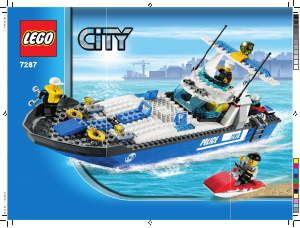 Manual de uso Lego set 7287 City Barco de policía