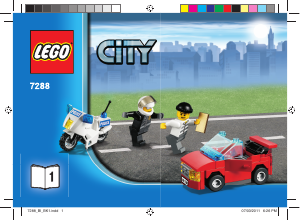 Handleiding Lego set 7288 City Mobiele politiepost